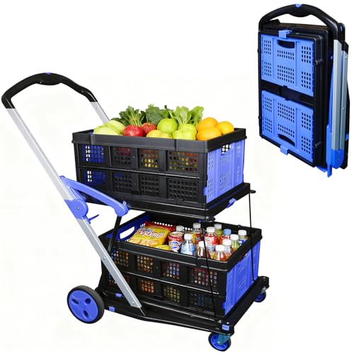 APOXCON Two Tier Foldable Cart