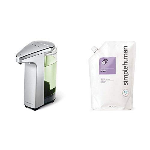simplehuman 8 oz. sensor soap pump with 34 oz. lavendar ...