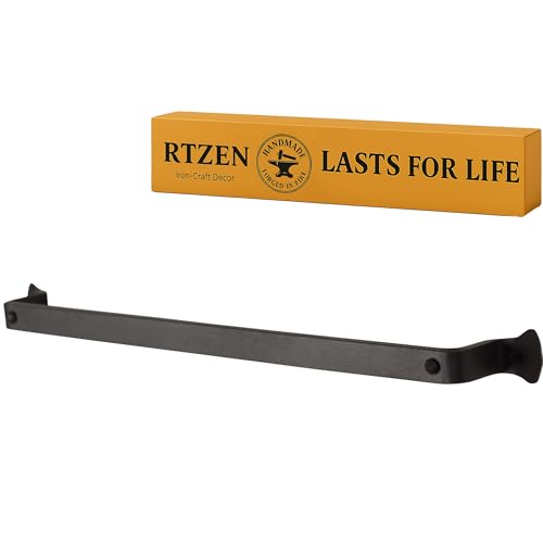 RTZEN Farmehouse Bathroom Towel Holder - Wrought Iron Matte Metal ...