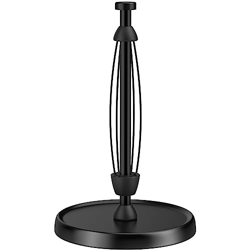 Swaitee Paper Towel Holder Countertop, Black Paper Towel Holder Stand ...