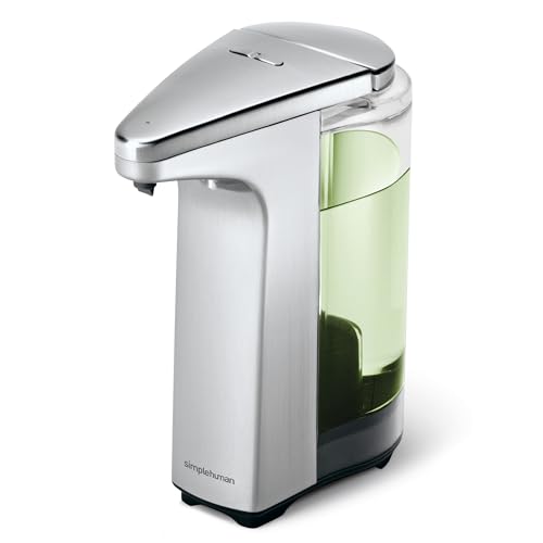 simplehuman 8 oz. Touch-Free Sensor Liquid Soap Pump Dispenser with ...