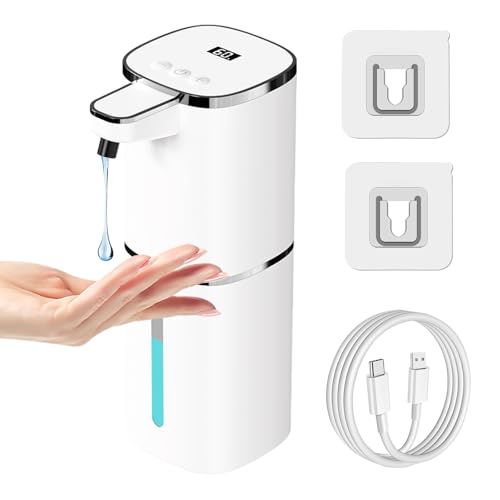 OHIFAST Automatic Liquid Soap Dispenser Touchless, USB Rechargeable Smart Hand ...