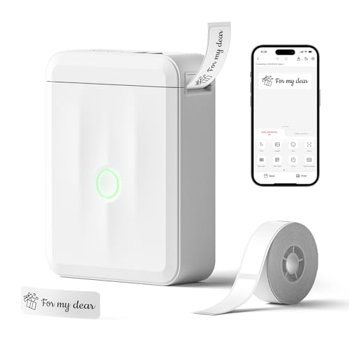 NIIMBOT Label Maker Machine with Tape,D110 New Version Portable Bluetooth ...