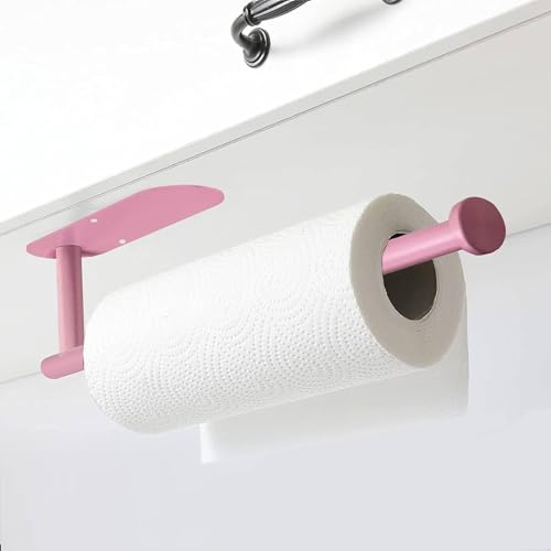 Pink Paper Towel Holder, Paper Towel Rolls for Kitchen, Paper ...