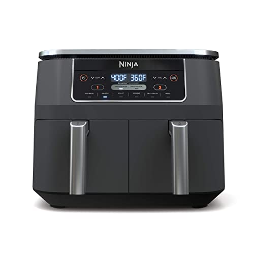 Ninja DZ201 Foodi 8 Quart 6-in-1 DualZone 2-Basket Air Fryer ...