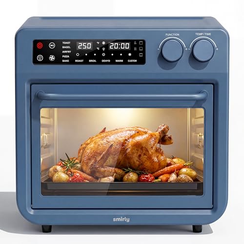 SMIRLY Digital Air Fryer Toaster Oven Combo, 25L Convection Countertop ...