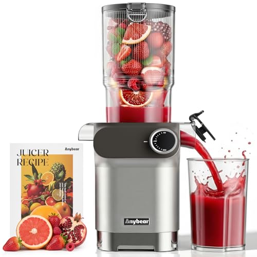 Anybear Cold Press Juicer 200W Masticating Slow Juicer 4.3