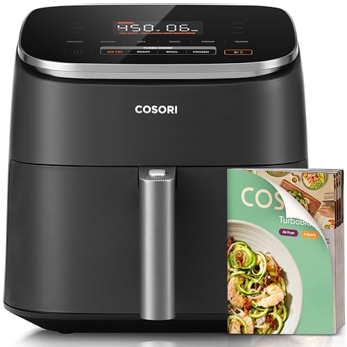 Cosori 9-in-1 TurboBlaze Air Fryer 6 Qt, PFAS-Free Ceramic Coating, ...
