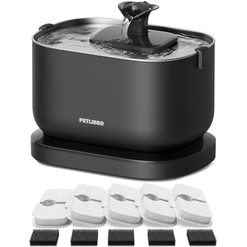 PETLIBRO Cordless Cat Water Fountain, Cat Fountain Battery Operated, Pet ...