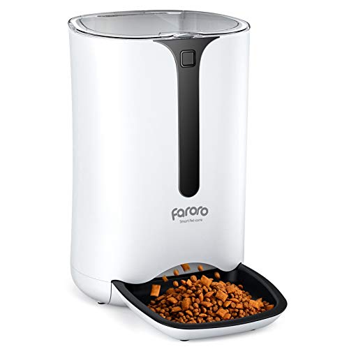 Automatic Cat Feeder, Faroro Dog Food Dispenser for Small Pets ...