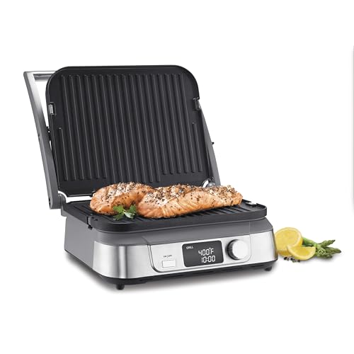 Cuisinart Electric Griddler FIVE Countertop Grill, Enjoy 5-in-1 Functions Including ...