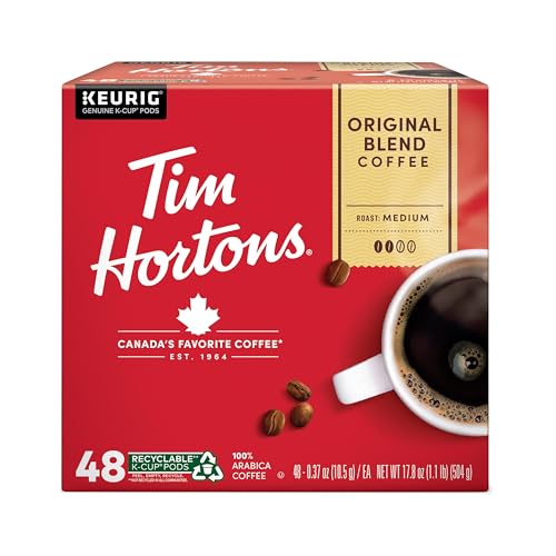 Tim Hortons Original Blend, Genuine Medium Roast Coffee, Single-Serve K-Cup ...