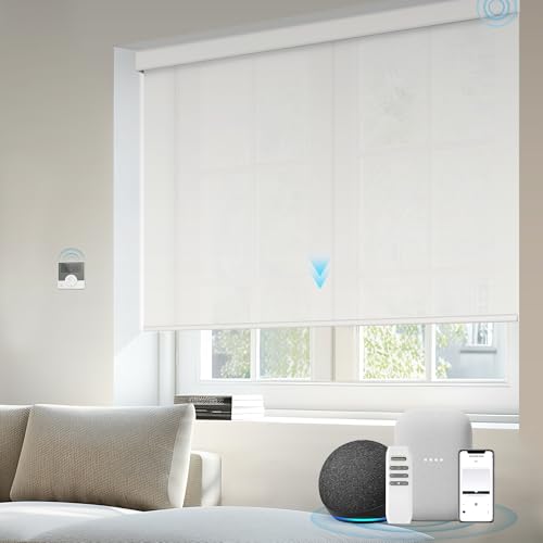 Kerxwerd Smart Shades Compatible with Alexa Google Custom to 115