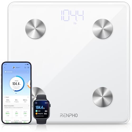 RENPHO Smart Scale, Digital Bathroom Scale for Weight, Scale with ...