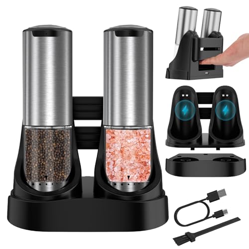 QTDHG Electric Salt and Pepper Grinder Set Type-C Fast Charging, ...