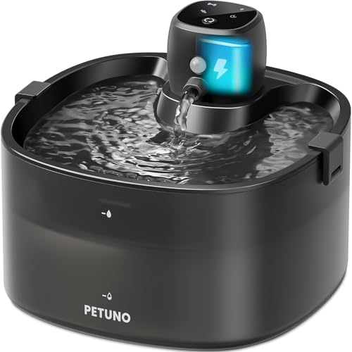 Wireless Cat Water Fountain, Cat Fountain Battery Operated, 78oz/2.3L Pet ...