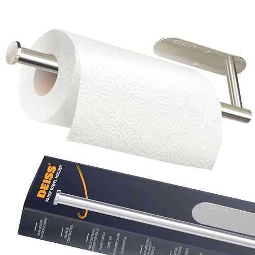 Deiss Pro Paper Towel Holders-Silver, Paper Towel Rolls - for ...