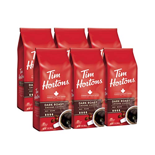Tim Hortons Dark Roast, Rich Ground Coffee, Perfectly Balanced, Always ...