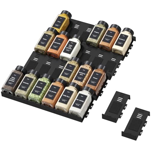 Lifewit Portaspezie per Cucina 24 pezzi Senza Bottiglie, Organizer Spezie ...