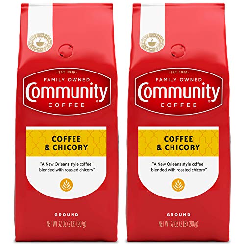 Community Coffee and Chicory, 64 Ounces Ground Coffee, Medium Dark ...