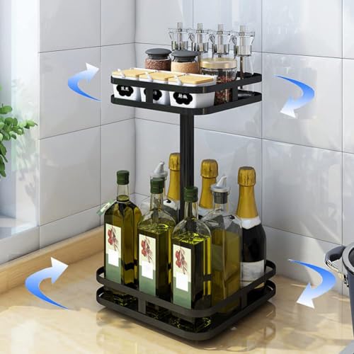 YunNasi Porta Spezie per Cucina Portaspezie Girevole In Acciaio Inox ...