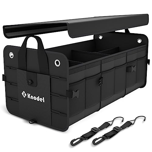K KNODEL Car Trunk Organizer, Foldable Cover, Heavy Duty Collapsible ...