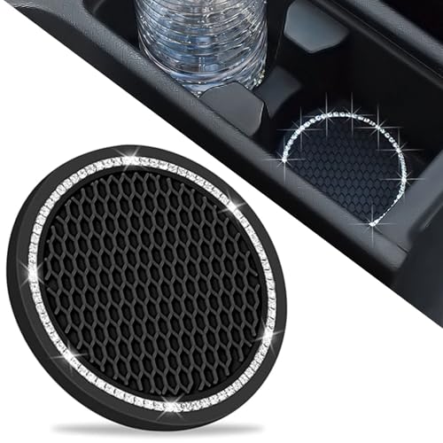 DBlosp Car Cup Holder Coasters, Bling Cup Holder Insert Coaster ...