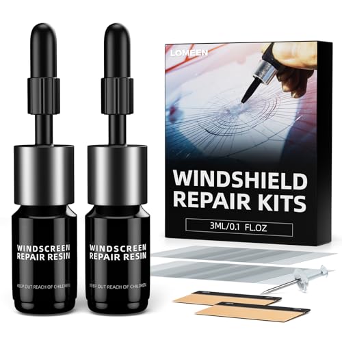 LOMEEN Windshield Repair Kit, Car Windshield Chip Repair Kit, Nano ...