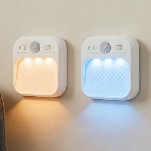 Motion Sensor Night Light, Rechargeable Magnetic LED Closet Light with 3 Color Temperatures & Stepless Dimming, Type-C Charging, 20/30/60s Timer, Stick-on Wall Light for Stairs, Hallway, RV