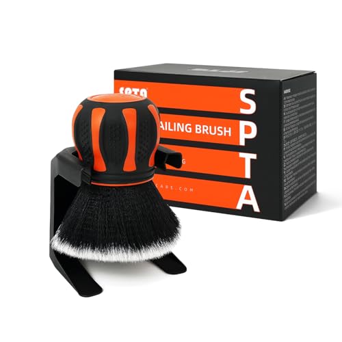 SPTA Ultra Soft Detailing Brush, Car Detail Brush, Orange Handle ...