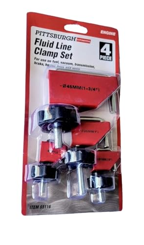 Pittsburgh 4 Piece Fluid Line Set Clamp Fuel Vacuum Trans ...