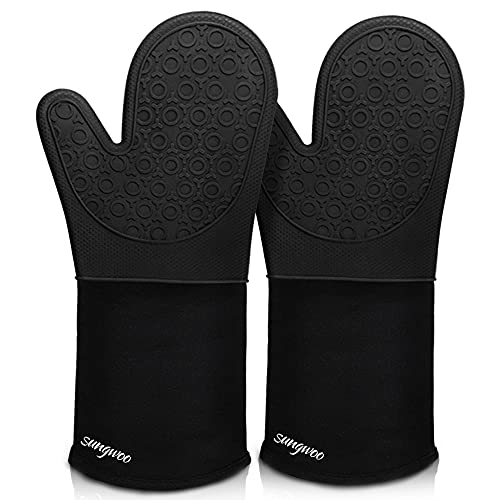 sungwoo Extra Long Silicone Oven Mitts