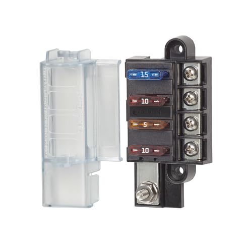 Blue Sea Systems ST Blade Fuse Block Compact 4 Circuit ...