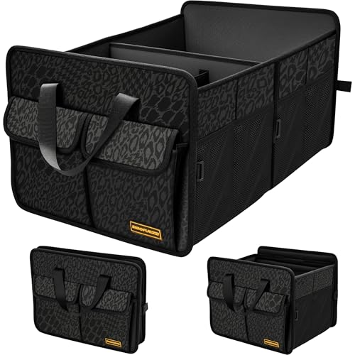 SIBOFUEGO Sturdy Car Trunk Organizer – Large Capacity Trunk Organizer ...