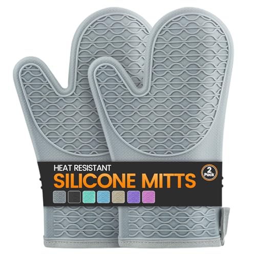 HESEE Silicone Heat Resistant Oven Mitts