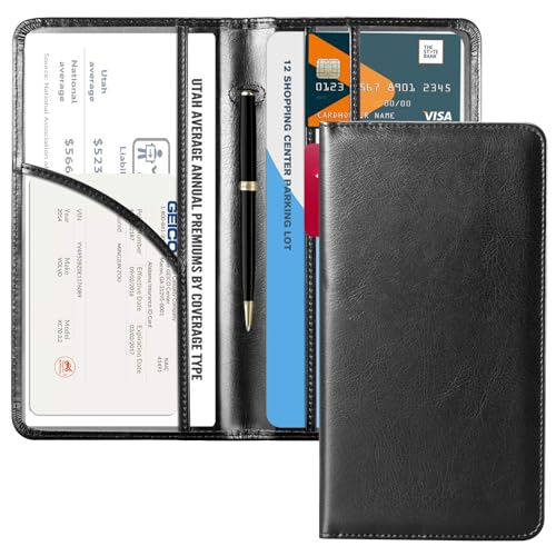 CoBak Car Registration and Insurance Holder - Vehicle Glove Box ...