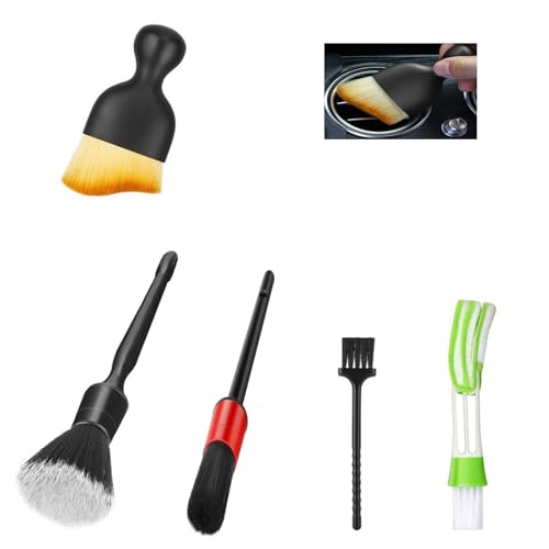 Fitosy Car Interior Duster Detail Brushes, Soft Bristles Brush Car ...