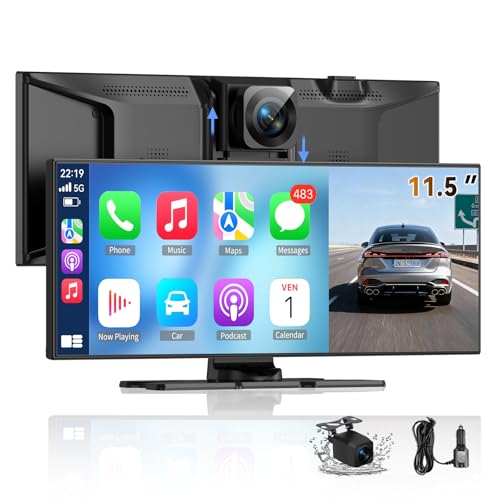 Wireless A-pple Carplay Screen for Car, Largest 11.5'' Carplay & ...