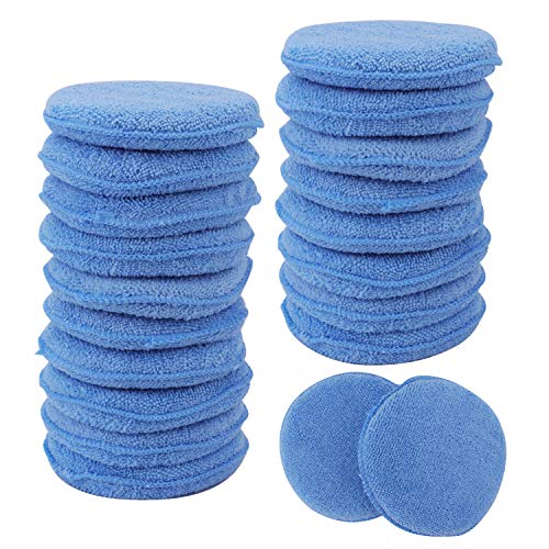 Fasmov Microfiber Applicator Pads Wax Applicator, 20 Pack Foam Applicator ...